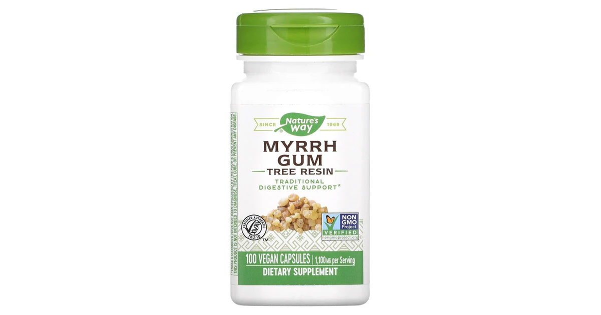 Nature's Way | Myrrh Gum Tree Resin | 100 capsules