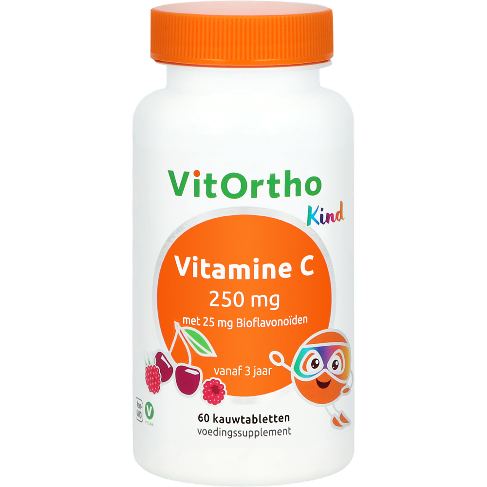 VitOrtho Kind | Vitamine C 250 mg | 60 kauwtabletten