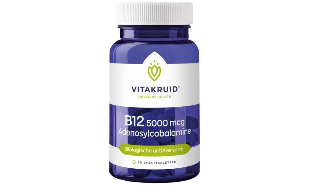 Vitakruid | B12 5000 mcg Adenosylcobalamine | 60 smelttabletten
