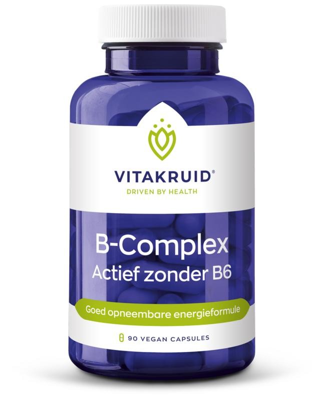 Vitakruid | B-Complex Actief zonder B6 | 100 capules