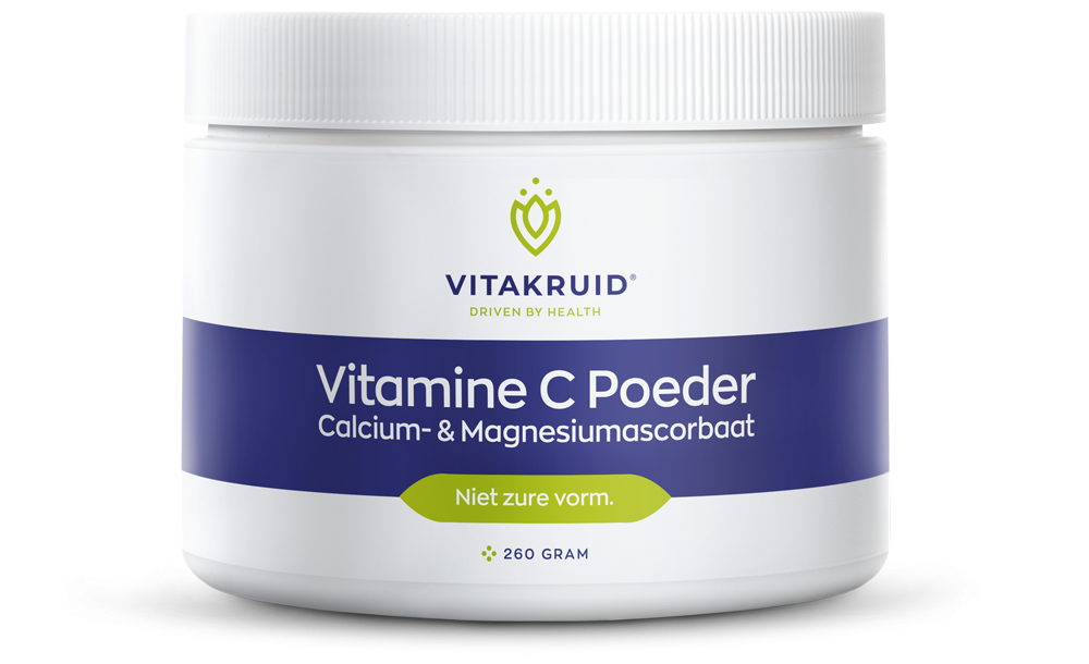 Vitakruid | Vitamine C Poeder Calcium- & Magnesiumascorbaat | 260 gram