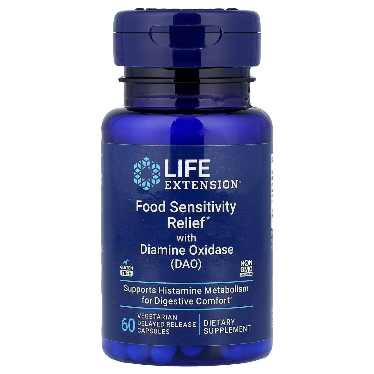Life Extension | Food Sensitivity Relief Diamine Oxidase | 60 capsules