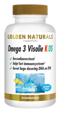 Golden Naturals | Omega 3 Visolie Kids | 60 capsules