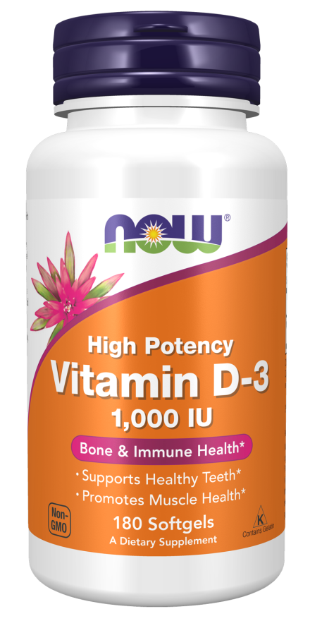 Now | Vitamine D-3 2000 IU | 120 softgels