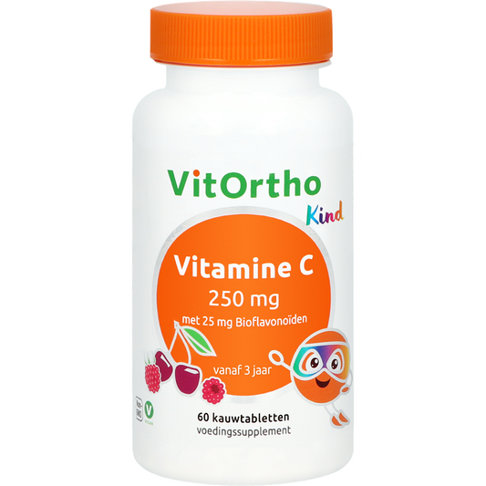 VitOrtho Kind | Vitamine C 250 mg | 60 kauwtabletten