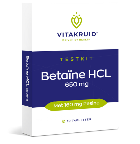Vitakruid | Betaïne HCL Testkit | 10 tabletten