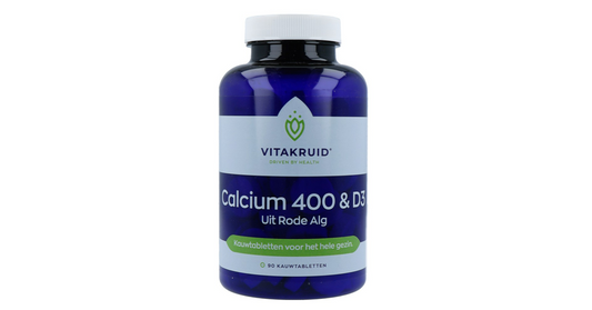 Vitakruid | Calcium 400 & D3 | 90 kauwtabletten