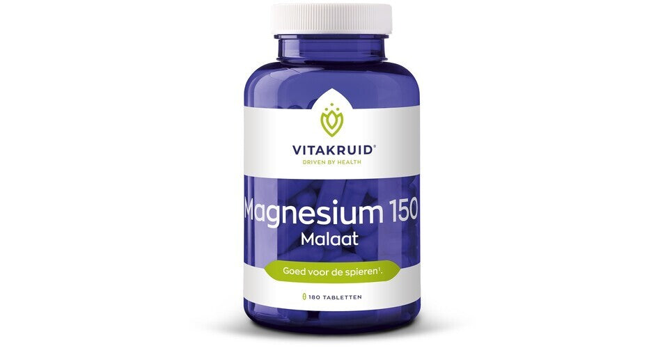 Vitakruid | Magnesium 150 Malaat | 180 tabletten