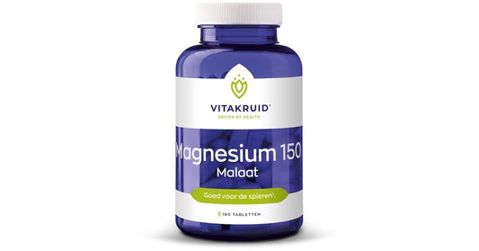 Vitakruid | Magnesium 150 Malaat | 180 tabletten