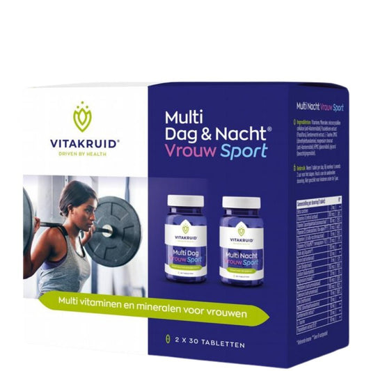 Vitakruid | Multi Dag & Nacht Vrouw Sport | 2 x 90 tabletten