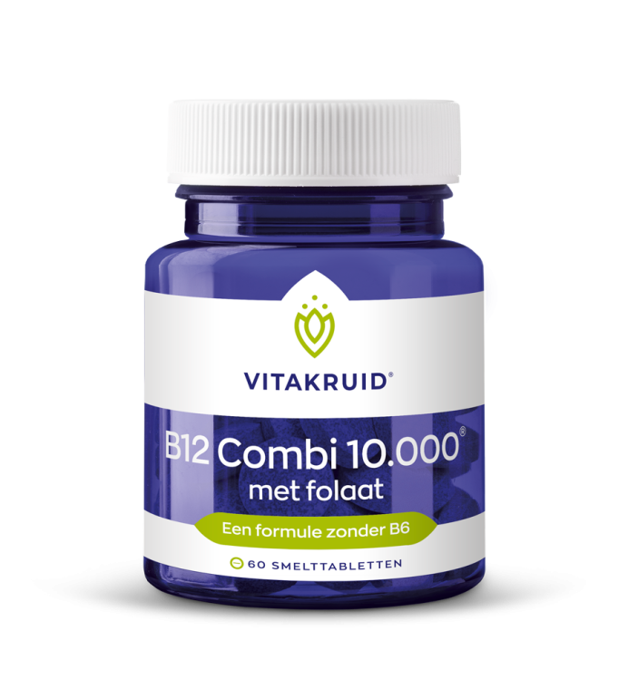Vitakruid | B12 Combi 10.000 met folaat | 120 smelttabletten