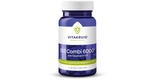 Vitakruid | B12 Combi 6000 met folaat en P-5-P | 60 smelttabletten