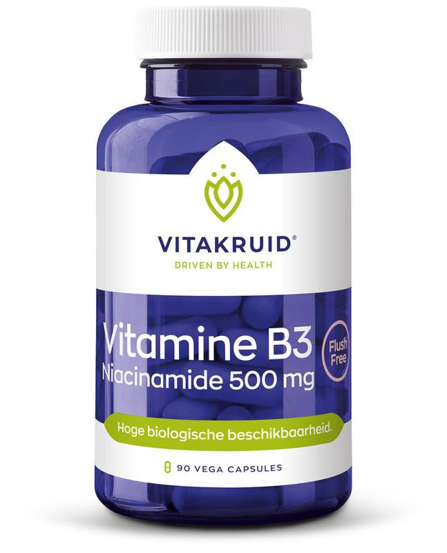 Vitakruid | Vitamine B3 Niacinamide 500 mg | 90 capsules