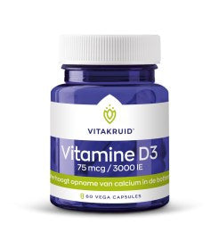 Vitakruid | Vitamine D3 75 mcg 3000 IE | 60 capsules