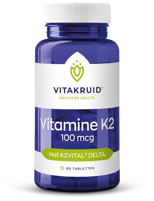 Vitakruid | Vitamine K2 100 mcg | 60 kauwtabletten