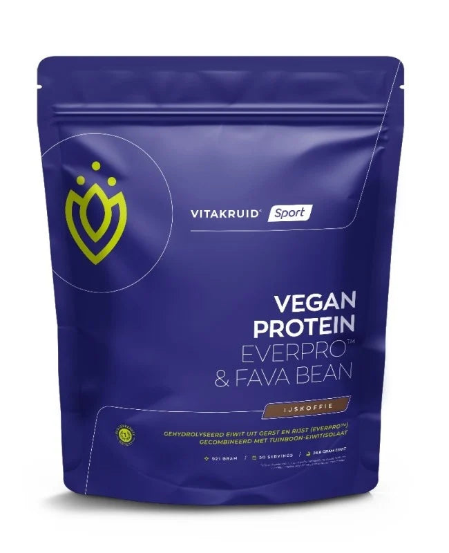 Vitakruid | Vegan Protein EverPro™ & Fava Bean Ijskoffie | 921 gram
